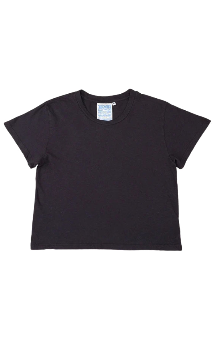 Cropped Ojai Tee in Black