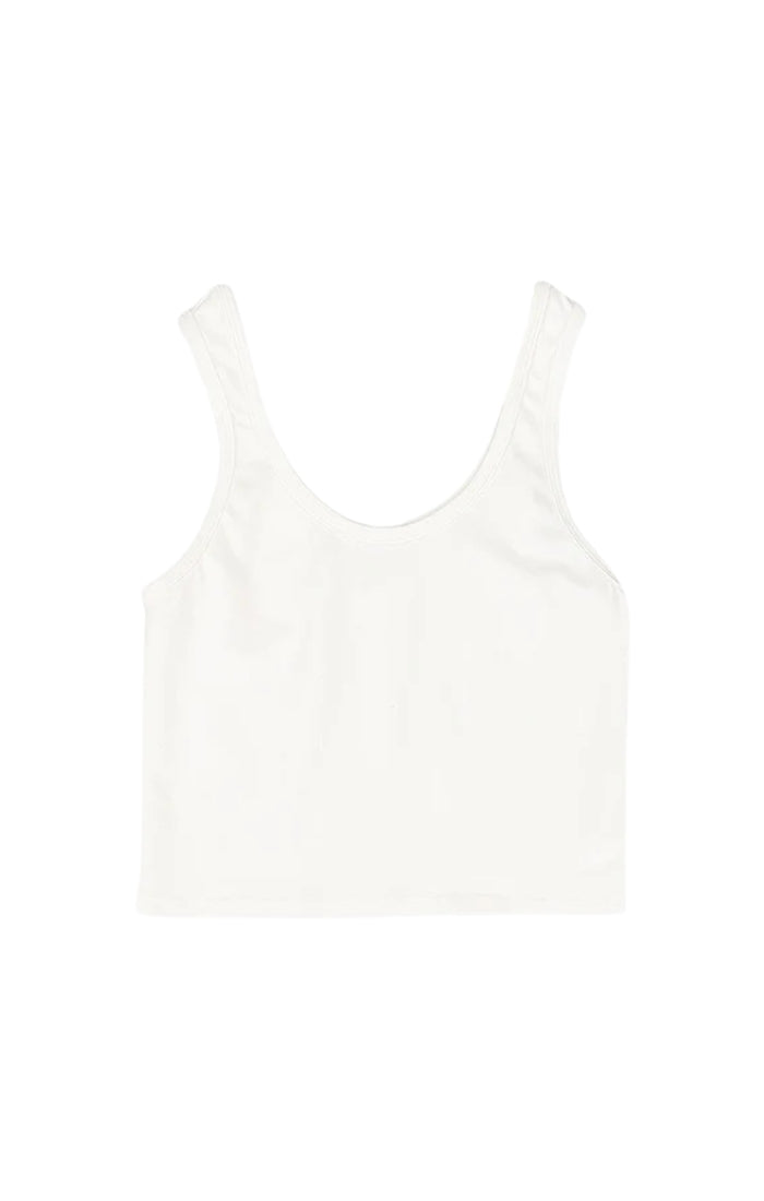 Sporty Tank in Washed White