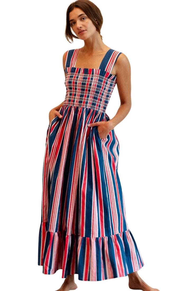 Garden Dress in Sailing Stripe