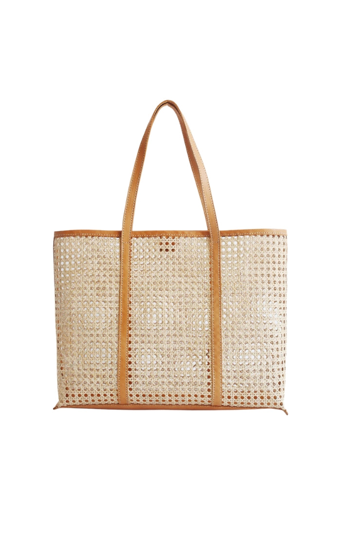 Margot Bag in Large Caramel Rattan
