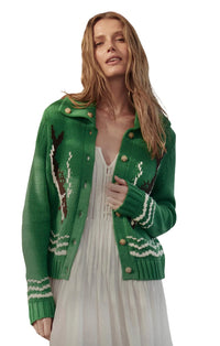 The Bass Cardigan in Grove