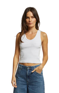 Blondie Tank in White