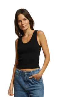 Blondie Tank in True Black
