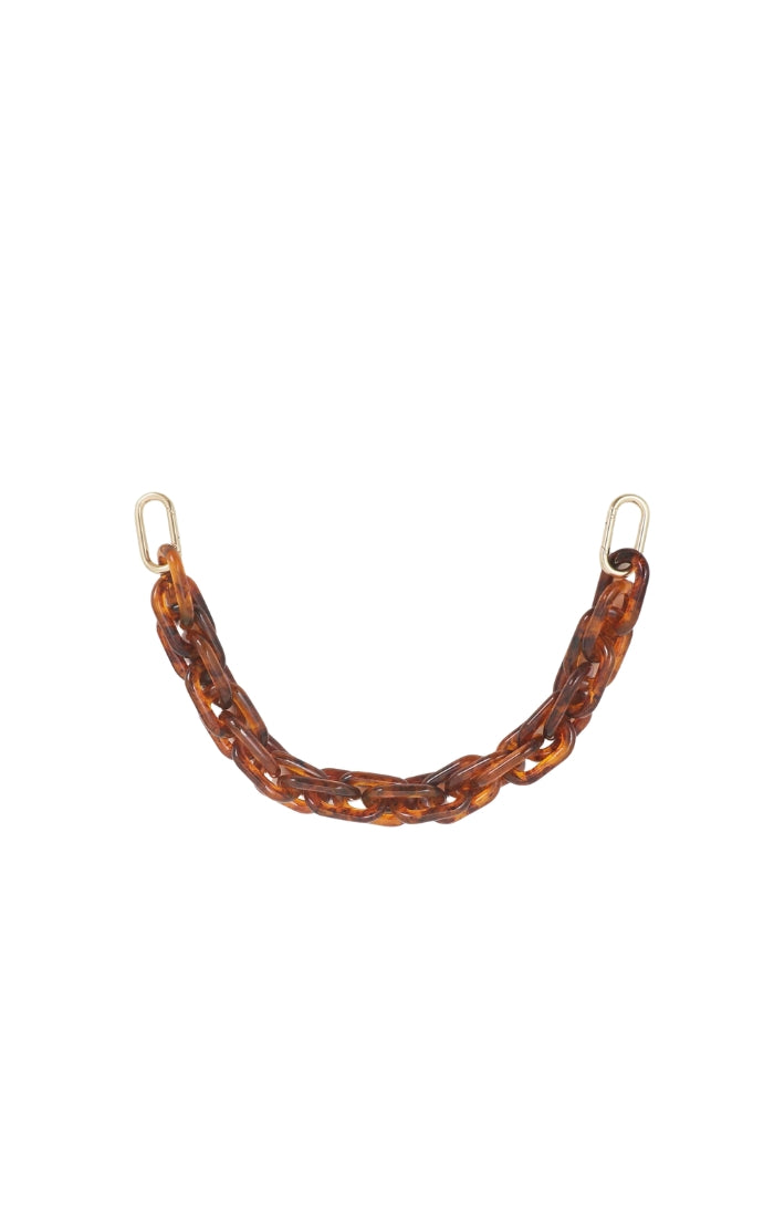 Shortie Strap in Tortoise Resin