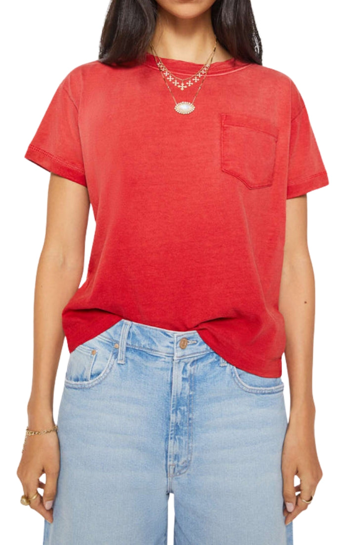 The Cuffed Pocket Sinful in Tomato Red
