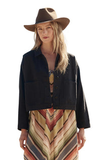 The Rancher Jacket in Washed Black
