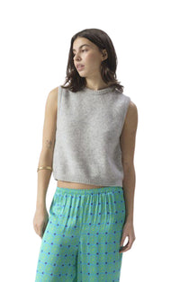 Vitow Jumper Vest in Grey Melange