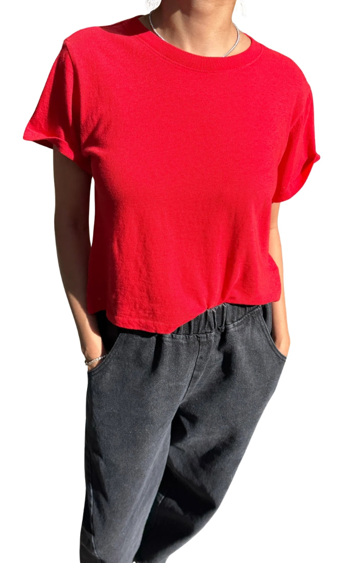 The Airy Darling Tee in Tomato