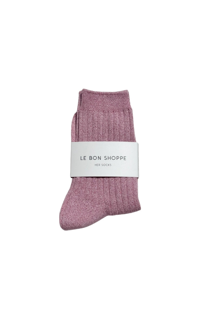 Her Socks in Sparkling Rosé