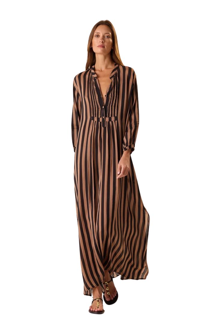 Sammie Maxi in Thick Stripe Tan
