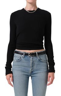 Bina Crewneck in Black