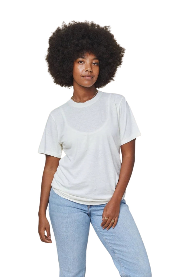 Jung Tee in Washed White