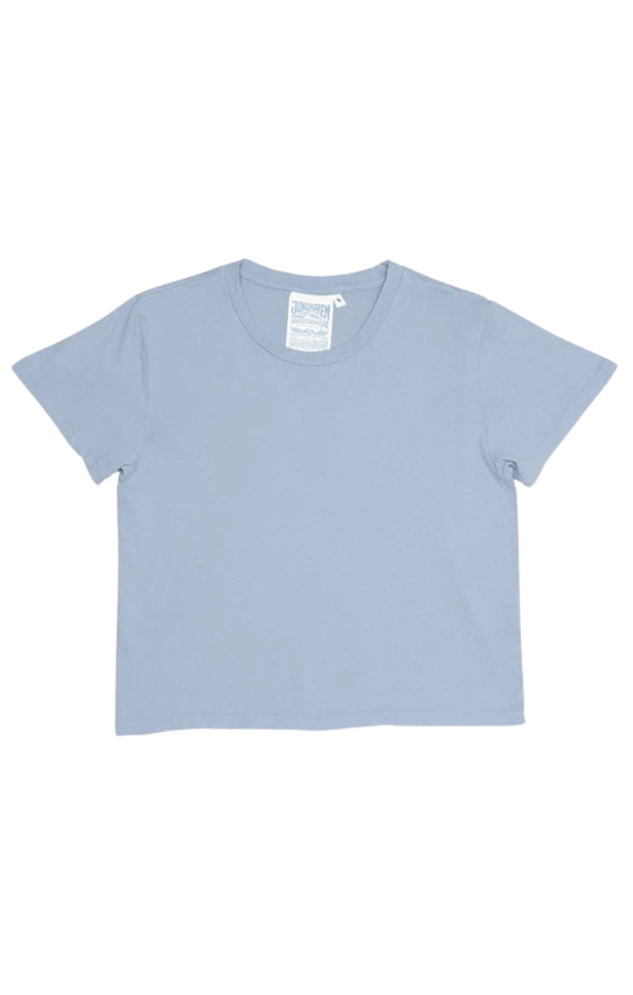 Cropped Ojai Tee in Rain Washed