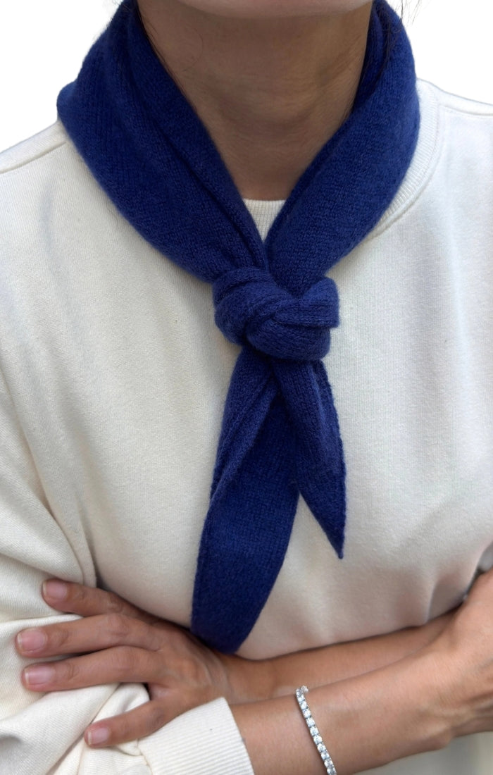 Cashmere Bandana in Navy
