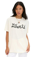 Original Tee in Cream w/ Black Liberté