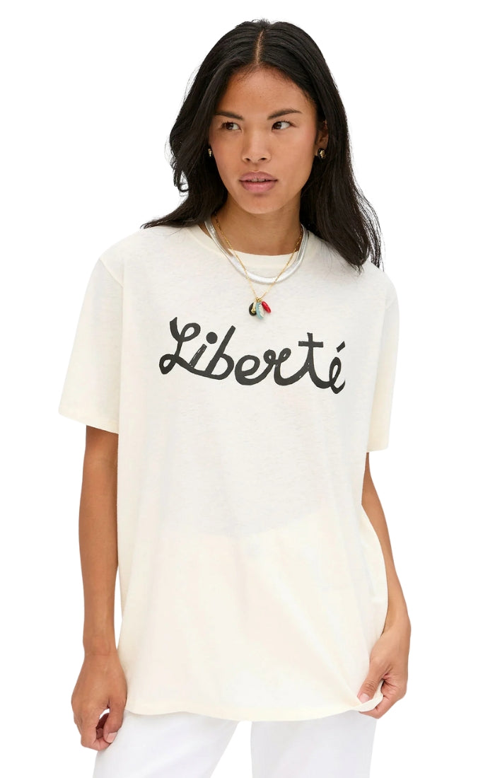 Original Tee in Cream w/ Black Liberté