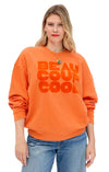 Oversized Sweatshirt in Flocked Beau Coup Cool