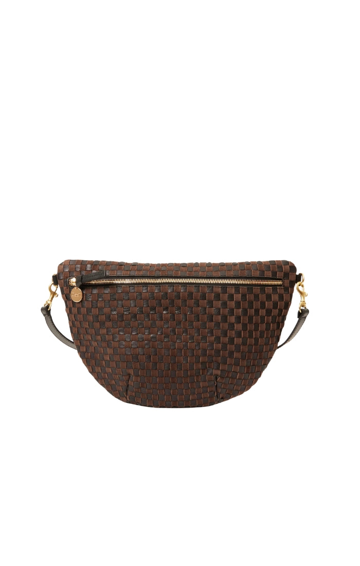 Grande Fanny in Black/Chocolate Woven Checker