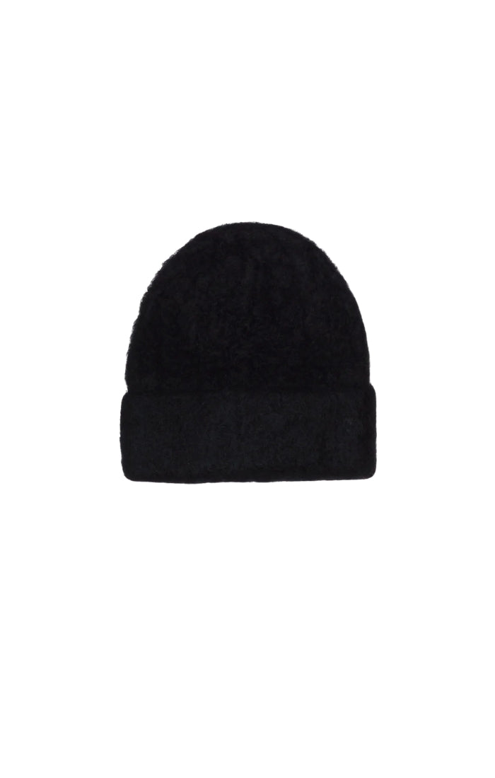Brushed Beanie in Black