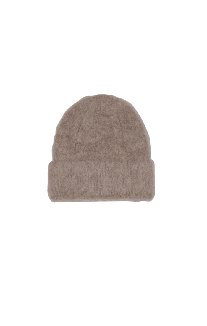 Brushed Beanie in Brown