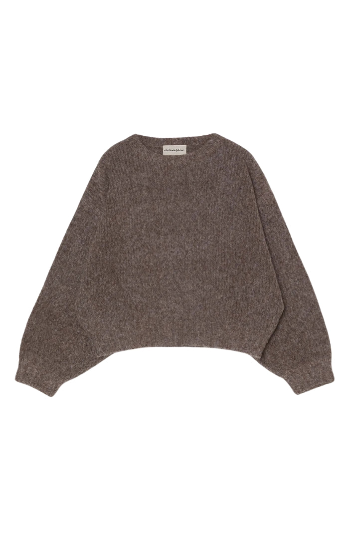 Balloon Sleeve Sweater in Deer