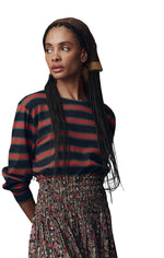 The Campus Crew in Navy Bridle Stripe