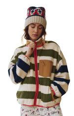 The Plush Terrain Full- Zip in Heritage Stripe