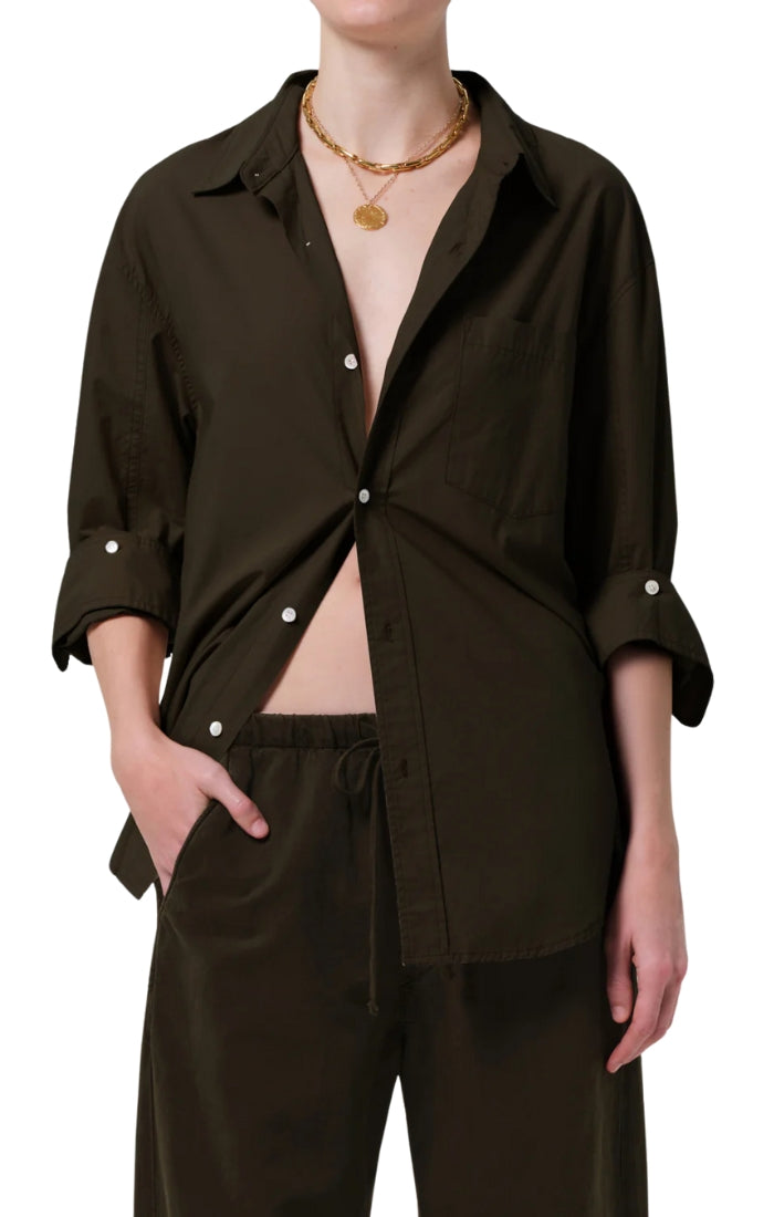 Kayla Shirt in Dark Olive