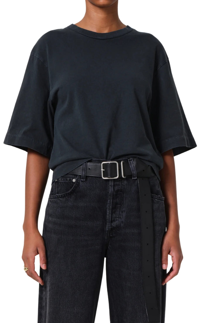 Goldie Tee in Washed Black
