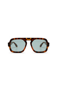 Jane in Brown Tortoise W Blue Lens