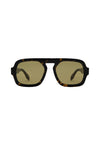 Jane in Dark Brown Tortoise W Olive Lens