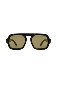 Jane in Dark Brown Tortoise W Olive Lens