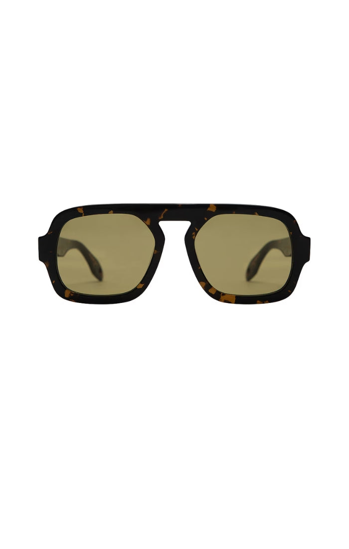 Jane in Dark Brown Tortoise W Olive Lens