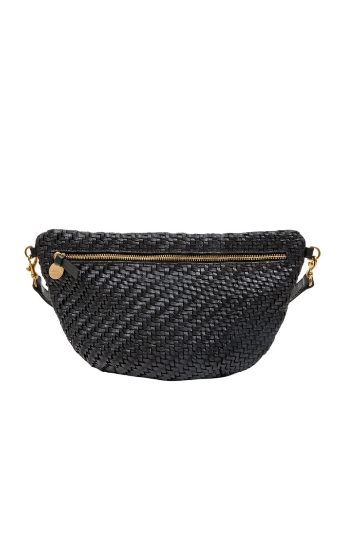 Grande Fanny in Black Woven Zig Zag