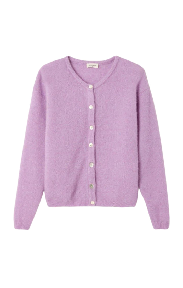 The Vitow Cardigan in Lavender Melange