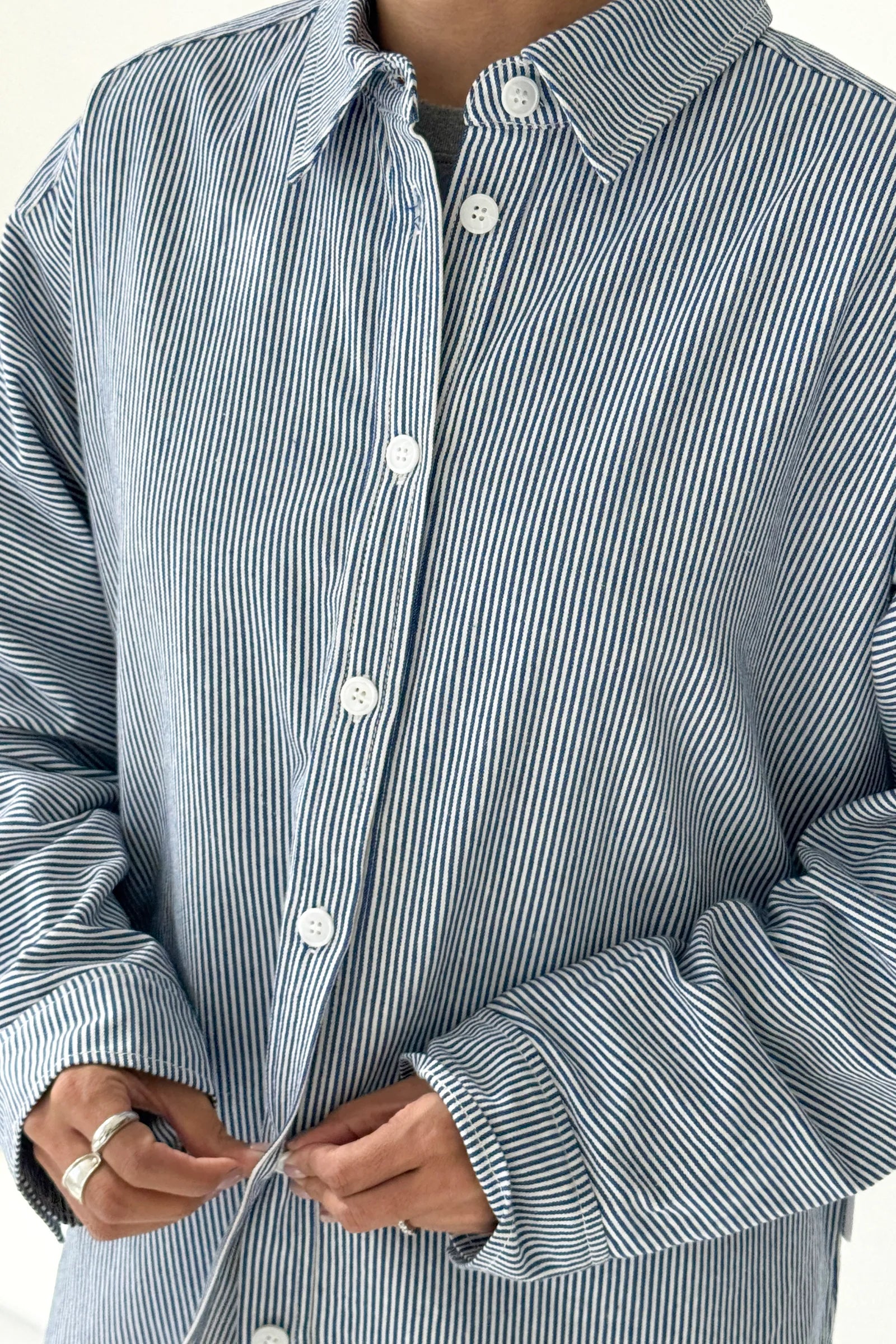 Owen Shirt in Blue Stripe