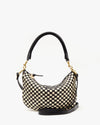 Petit Moyen in Black & White Woven Checker