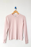 Pointelle Tee in Baby Pink