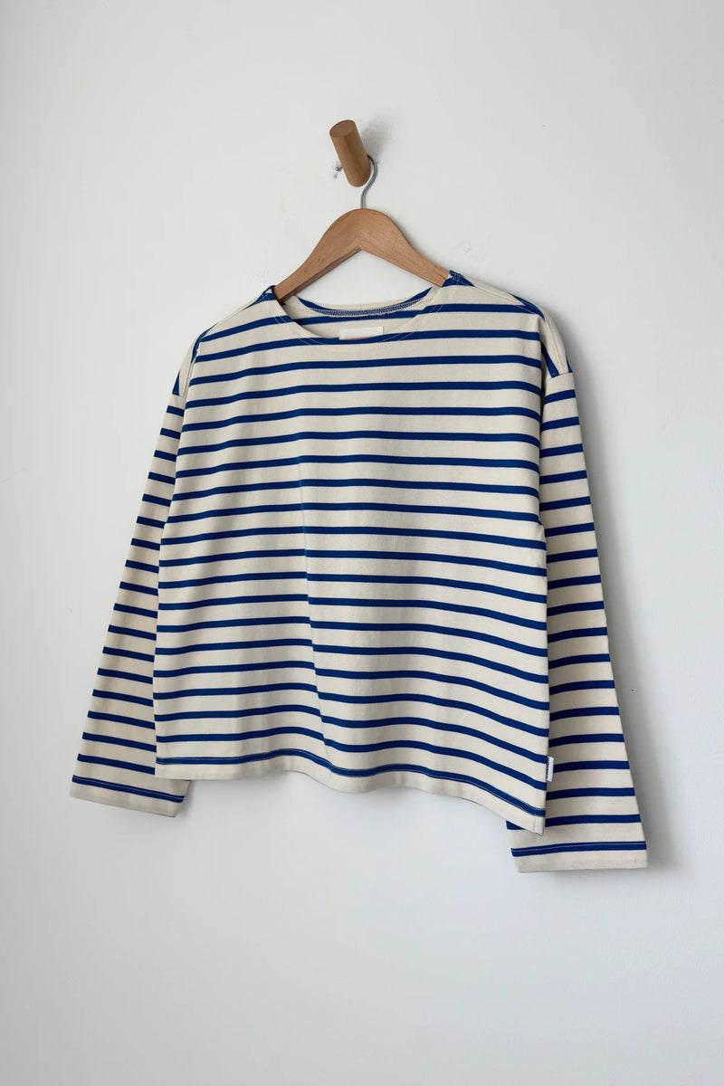 Sailor Top in Blue Stripe