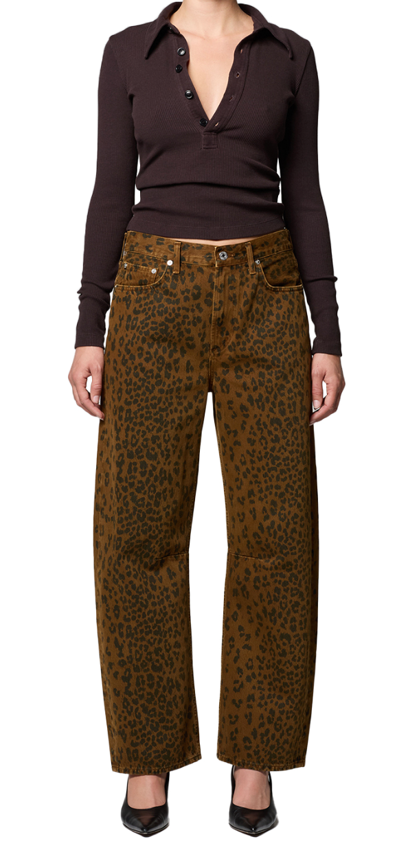 Miro Relaxed Long in Sepia Cheetah