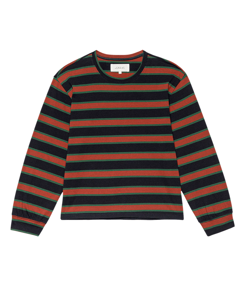 The Campus Crew in Navy Bridle Stripe