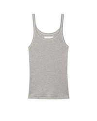 The Baby Rib Tank in Heather Grey