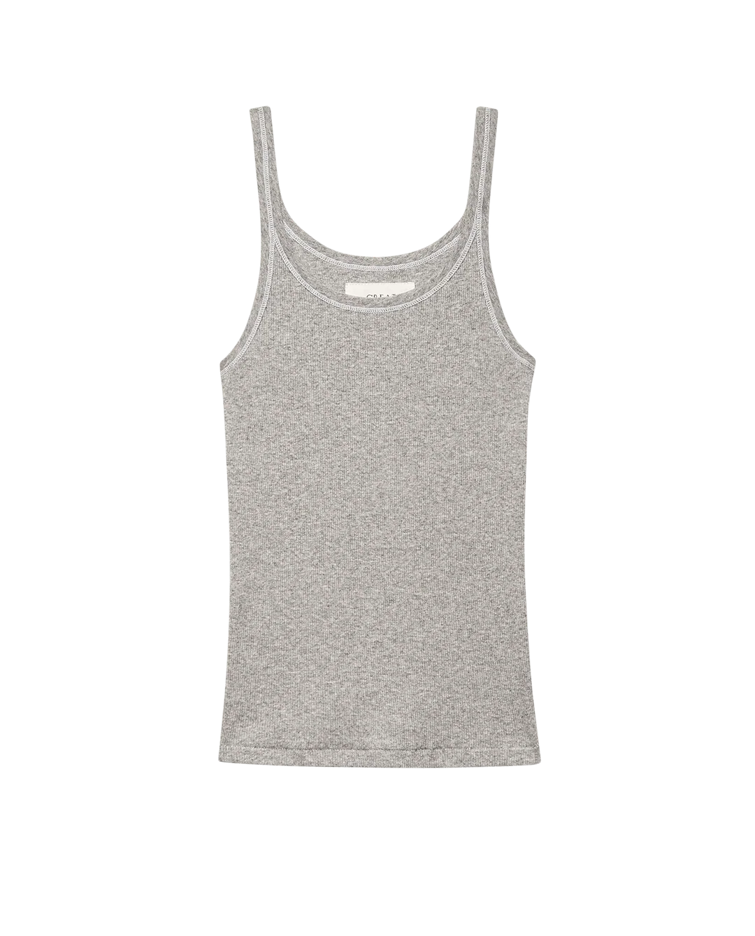 The Baby Rib Tank in Heather Grey