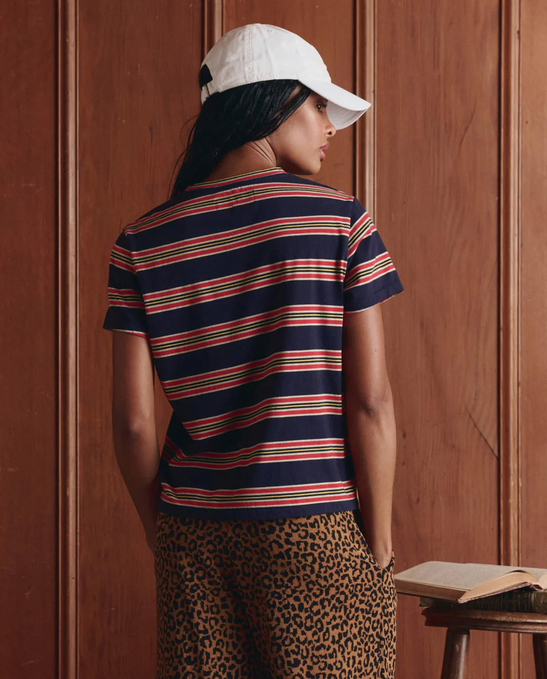 The Little Tee in Scout Stripe