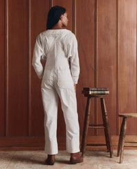 The Union Slim Overall in Washed White