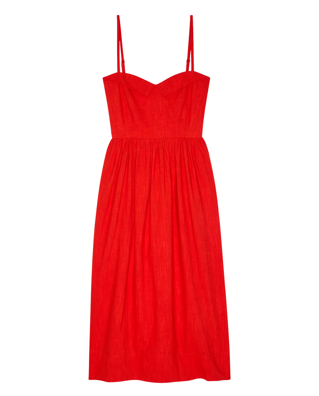 The Verse Dress in Hot Red