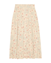 The Highland Skirt in Champaign Scattered Bloom