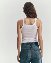 The Baby Rib Tank in True White