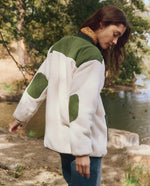 The Plush Tundra Jacket in Cream & Army