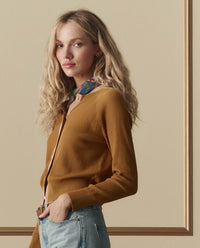 The Dainty Cardigan in Suntan